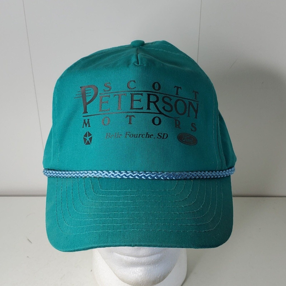 Scott Peterson Motors Car Dealership Hat Baseball Cap Belle Fourche South Dakota